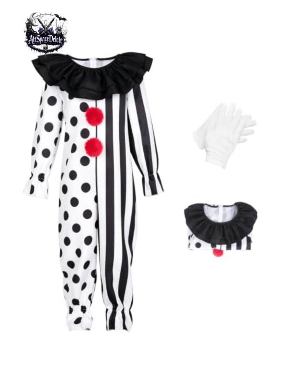 Men's Scary Killer Jumpsuit Costume with Gloves